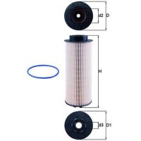 Kraftstofffilter Filtereinsatz 105,5mm MAHLE für DAF...