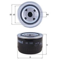 Ölfilter Filtereinsatz MAHLE für BITTER TYPE 3...