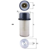 Air filter filter insert KNECHT for LAND ROVER 88/109 MK...