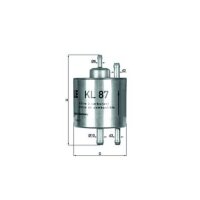 Kraftstofffilter Partikelfilter MAHLE für MERCEDES...