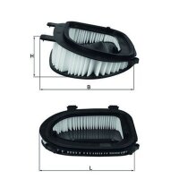 Air filter filter insert KNECHT for BMW X3 (F25)