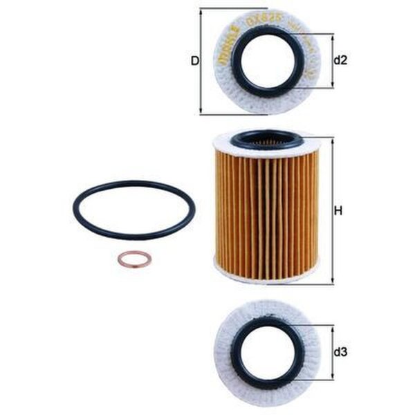 Ölfilter MAHLE für BMW 1