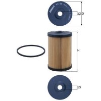 Cleaning fuel filter insert Ø 68 mm MAHLE for...