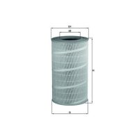 Luftfilter Filtereinsatz MAHLE für SCANIA