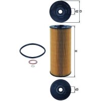Cleaning oil filter insert Ø 83.5 mm MAHLE for...