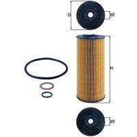 Ölfilter Filtereinsatz 83,5mm MAHLE für MAN...