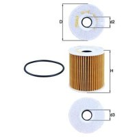 Ölfilter Anschraubfilter MAHLE für VOLVO C70 I...
