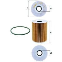 Ölfilter Filtereinsatz MAHLE für PORSCHE 911 Targa