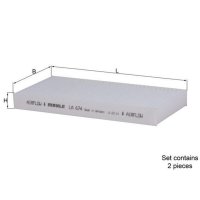Cabin filter particle filter KNECHT for DODGE NITRO