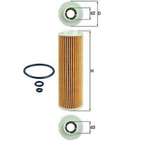 Ölfilter Anschraubfilter MAHLE für MERCEDES...