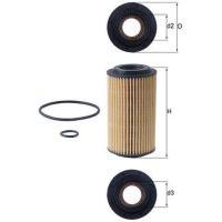 Ölfilter MAHLE für CHRYSLER PT CRUISER