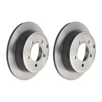 2 brake discs full Ø 262 mm 10 mm coated BREMBO...