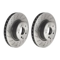 2 brake discs ventilated Ø 312 mm 28 mm BREMBO for...