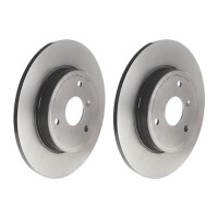 2 brake discs full Ø 280 mm 9.6 mm coated BREMBO...