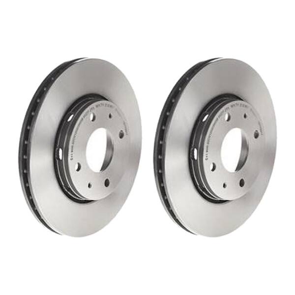 2 brake discs ventilated Ø 281 mm 24 mm BREMBO for VOLVO S40 and others