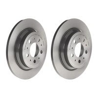 2 brake discs full Ø 288 mm 12 mm coated BREMBO...