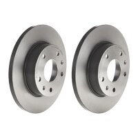 2 brake discs full Ø 262 mm 14 mm BREMBO for LAND...