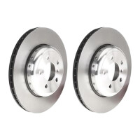 2 brake discs Ø 345 mm 24 mm coated BREMBO for BMW...