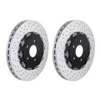2 brake discs Ø 340 mm 32 mm coated BREMBO for...