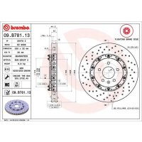 Front brake disc 355mm BREMBO for OPEL ASTRA H Caravan
