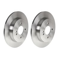 2 brake discs full Ø 262 mm 10 mm BREMBO for KIA...