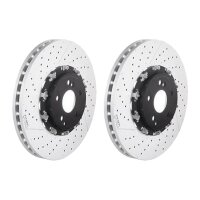 2 brake discs Ø 360 mm 36 mm coated BREMBO for...