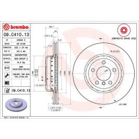 Front brake disc 330mm BREMBO for BMW 5