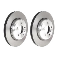 2 brake discs Ø 330 mm 24 mm coated BREMBO for BMW...