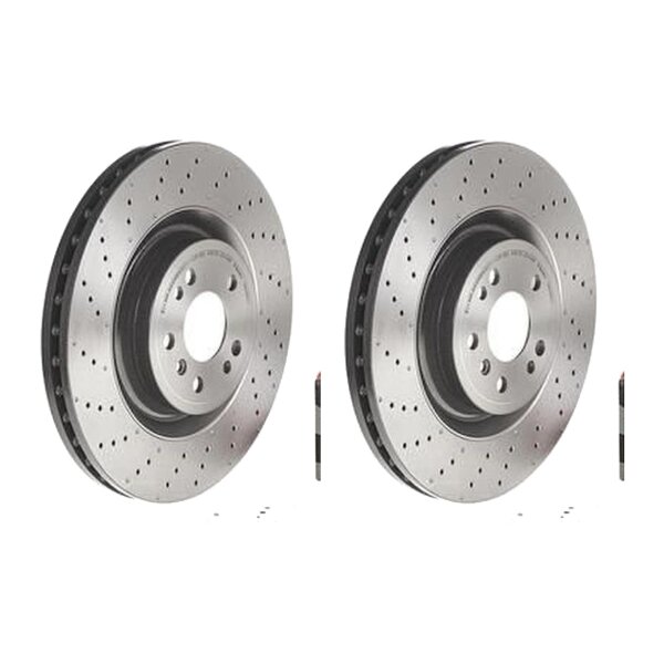 2 Bremsscheiben belüftet Ø 350 mm 32 mm BREMBO für u.a. MERCEDES-BENZ GLE