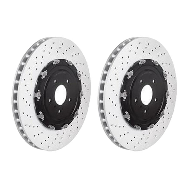 2 brake discs Ø 390 mm 32.6 mm coated BREMBO for NISSAN GT-R