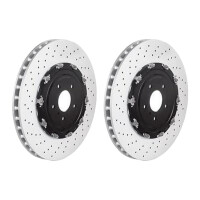 2 brake discs Ø 390 mm 32.6 mm coated BREMBO for...