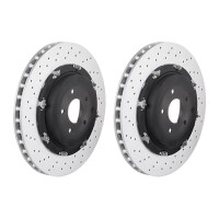 2 brake discs Ø 380 mm 30 mm coated BREMBO...