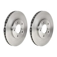 2 brake discs ventilated Ø 282 mm 24 mm BREMBO for...