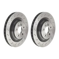 2 brake discs ventilated Ø 330 mm 26 mm BREMBO for...