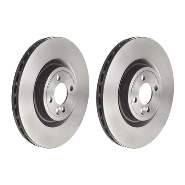 2 brake discs internally ventilated Ø 330 mm 26 mm coated BREMBO for MINI MINI