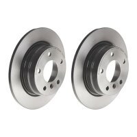 2 brake discs full Ø 280 mm 10 mm coated BREMBO...