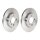 2 brake discs full Ø 260 mm 12.7 mm BREMBO for BMW 3 Series and others
