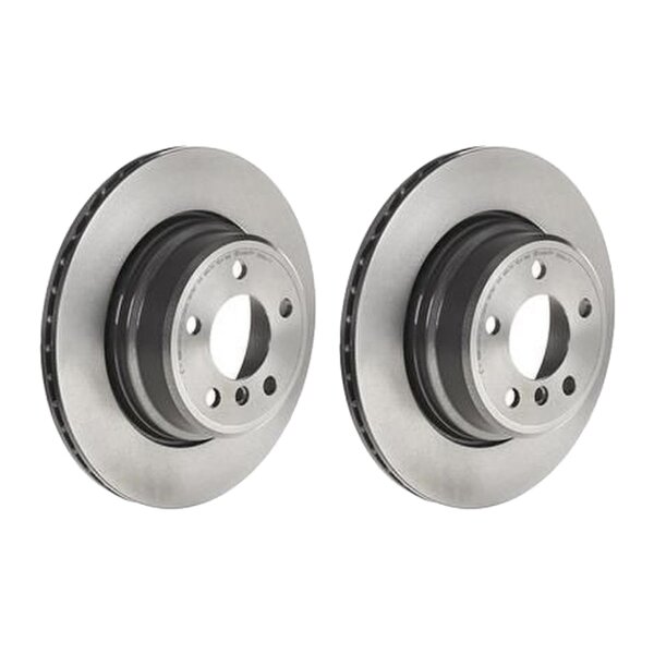 2 brake discs internally ventilated Ø 324 mm 20 mm coated BREMBO for BMW X5