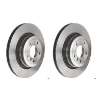 2 brake discs ventilated Ø 336 mm 22 mm coated...