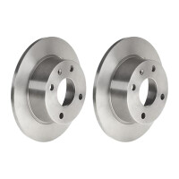 2 brake discs full Ø 240 mm 10 mm BREMBO for FORD...