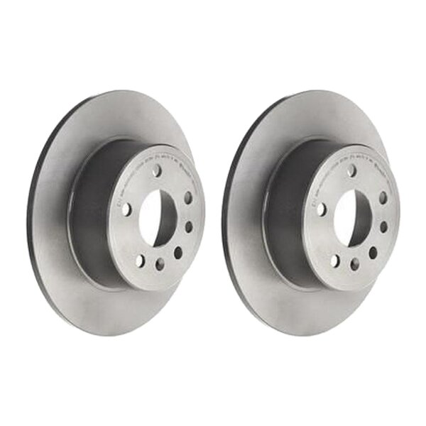 2 brake discs full Ø 286 mm 10 mm coated BREMBO for e.g. SAAB 9-5