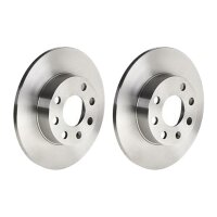 2 brake discs full Ø 236 mm 10 mm BREMBO for OPEL...