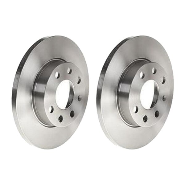 2 brake discs full Ø 236 mm 12.5 mm BREMBO for e.g. OPEL KADETT