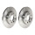 2 brake discs full Ø 236 mm 12.5 mm BREMBO for e.g. OPEL KADETT