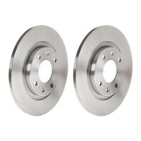 2 brake discs full Ø 266 mm 10 mm BREMBO for...