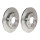 2 brake discs full Ø 247 mm 10 mm BREMBO for PEUGEOT 205 and others