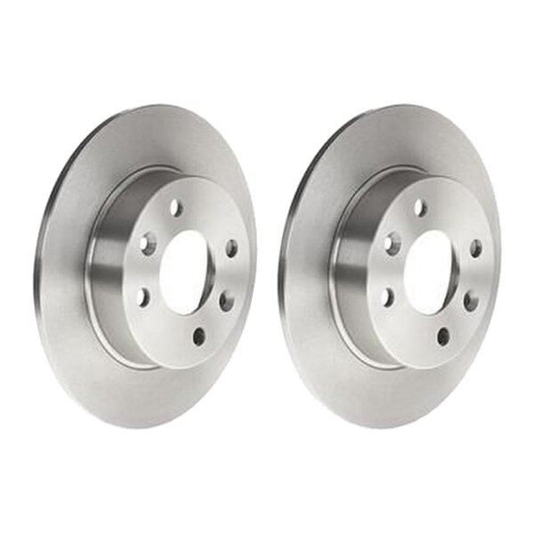 2 brake discs full Ø 238 mm 8 mm BREMBO for RENAULT RAPID and others