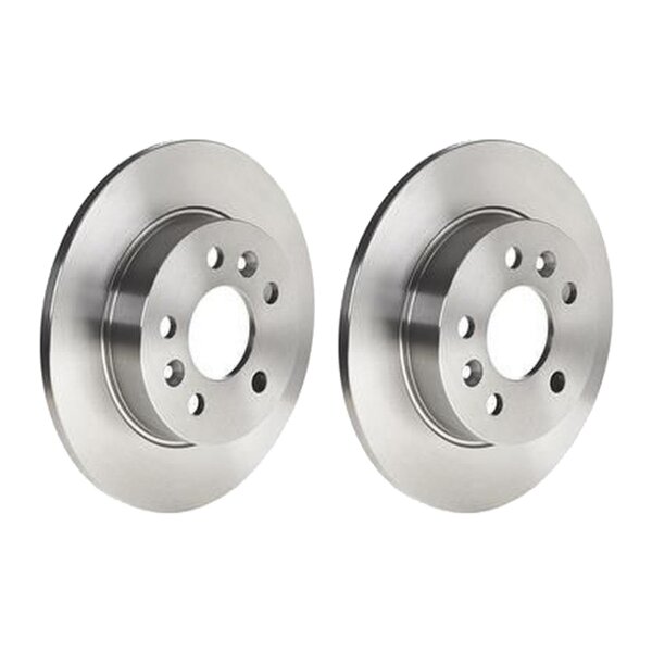 2 brake discs full Ø 265 mm 10.5 mm BREMBO for e.g. RENAULT LAGUNA