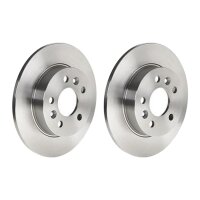 2 brake discs full Ø 265 mm 10.5 mm BREMBO for...
