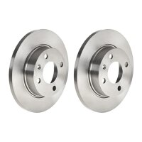 2 brake discs full Ø 236 mm 12.7 mm BREMBO for...